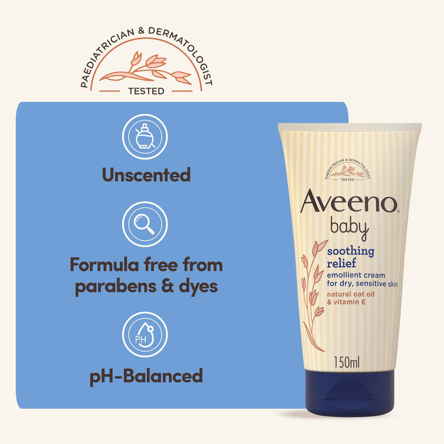 wohltuende emollinet creme für trockene haut aveeno baby