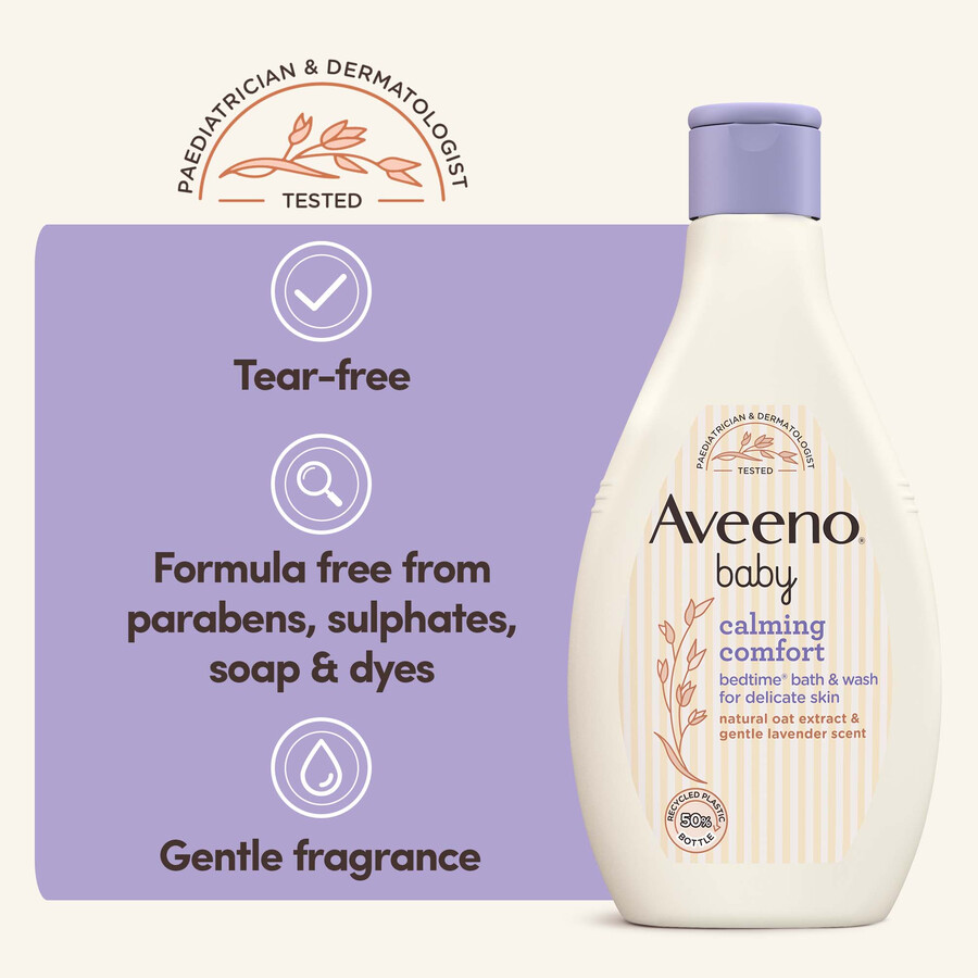 aveeno baby beruhigendes bade- und waschprogramm für die schlafenszeit aveeno
