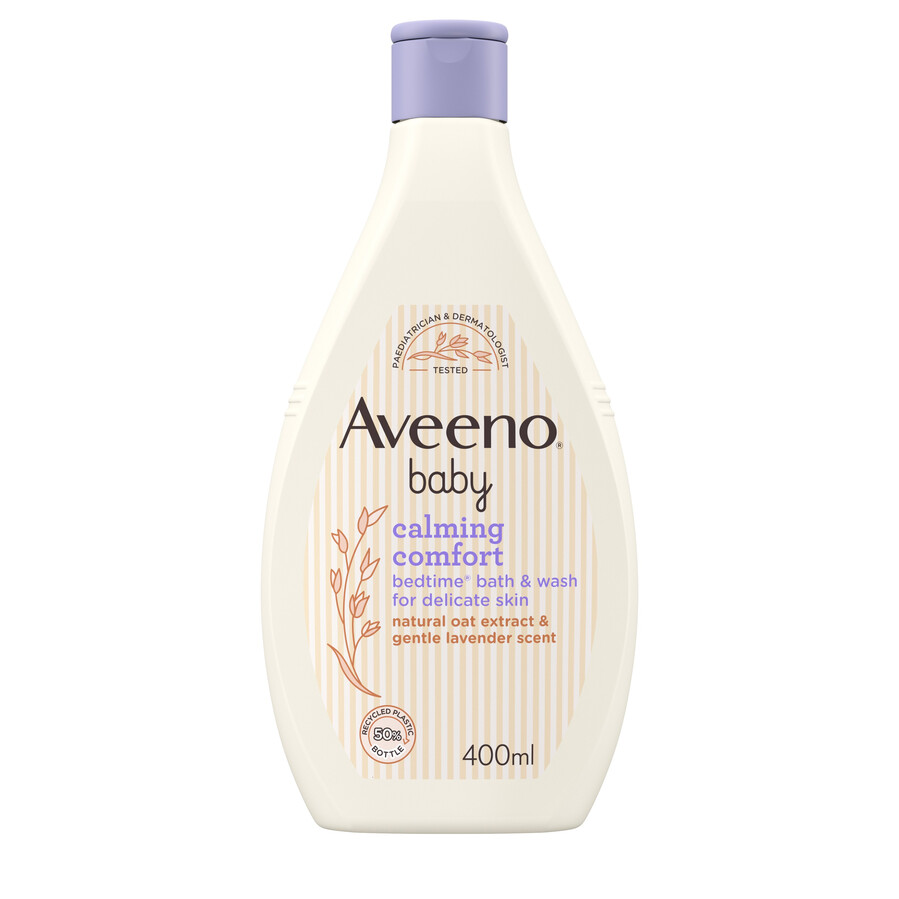 aveeno baby beruhigendes komfort-bade- und waschgel für die schlafenszeit 400 ml aveeno