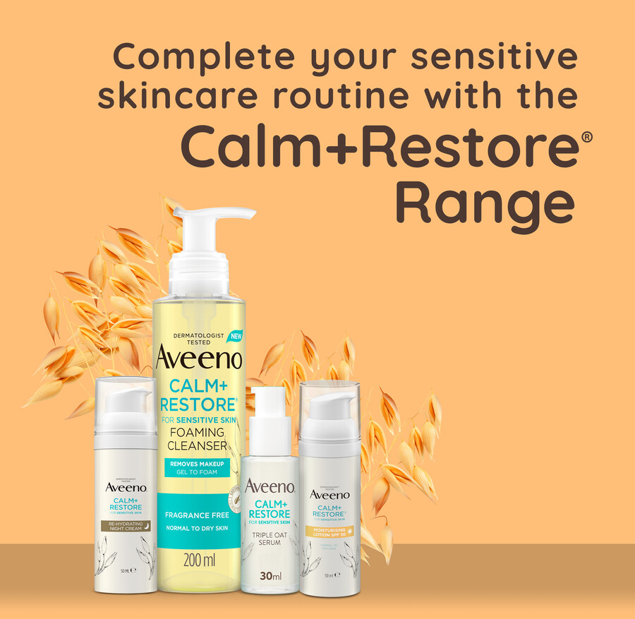 aveeno calmrestore spf50 lotion 50ml pflege für empfindliche haut