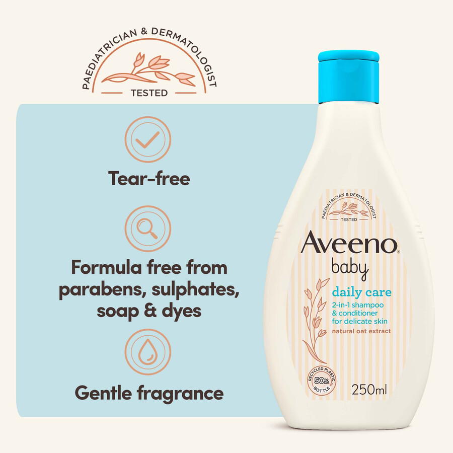 aveeno baby daily care 2-in-1 shampoo spülung aveeno