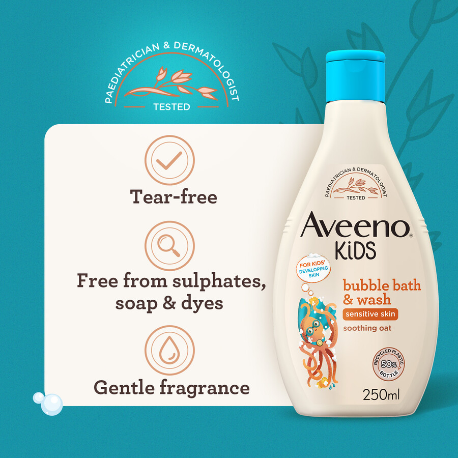 aveeno kinder-schaumbad duschgel 250 ml aveeno