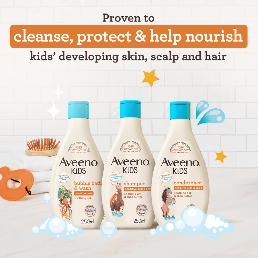 aveeno kinder-schaumbad duschgel 250 ml aveeno