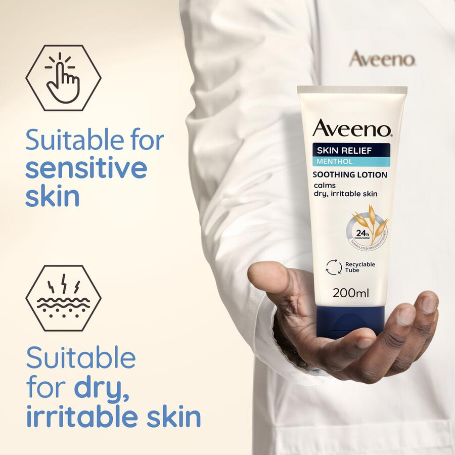 hautberuhigende lotion mit menthol aveeno