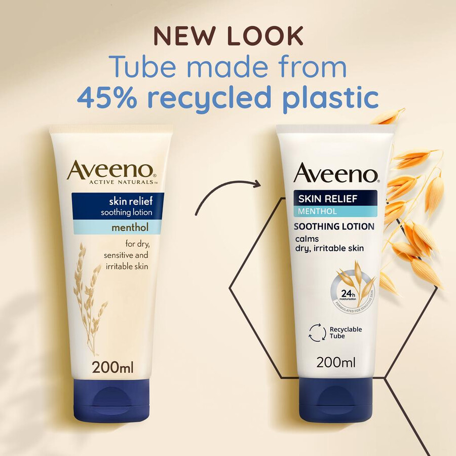 hautberuhigende lotion mit menthol aveeno