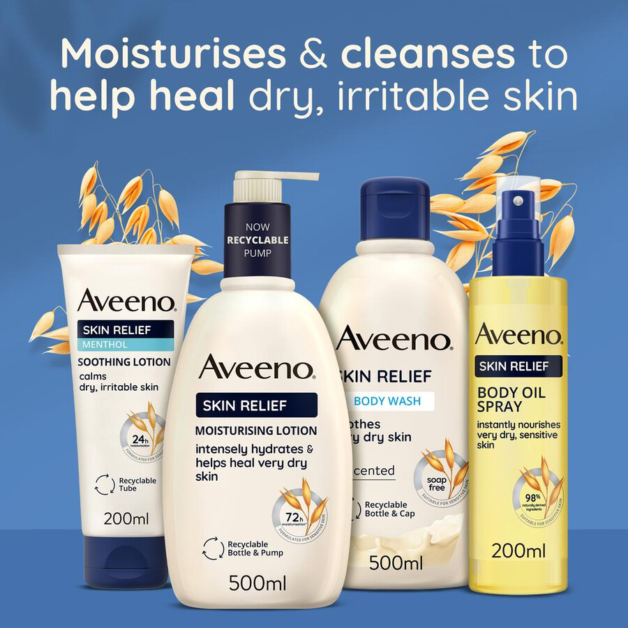 hautberuhigende lotion mit menthol aveeno
