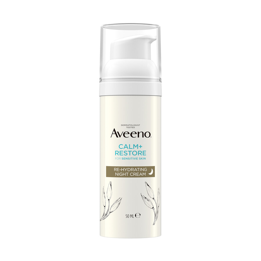 aveeno face calm restore feuchtigkeitsspendende nachtcreme aveeno
