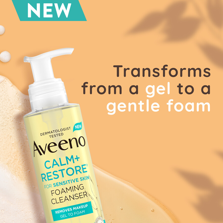 aveeno calmrestore schaumreiniger 200ml – für empfindliche haut