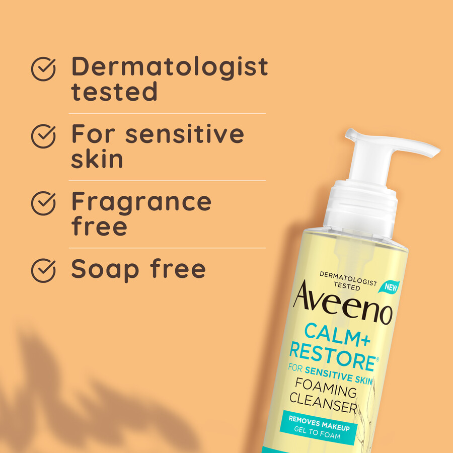 aveeno calmrestore schaumreiniger 200ml – für empfindliche haut