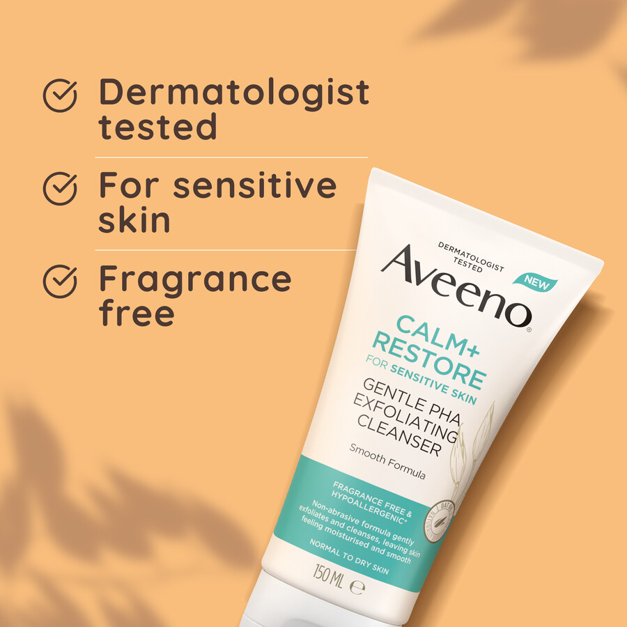 calmrestore sanftes pha-peeling-reinigungsgel aveeno