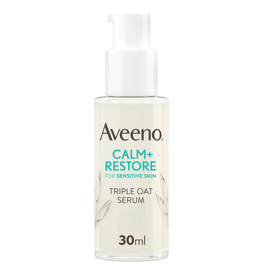 aveeno face calm restore dreifach-haferserum aveeno