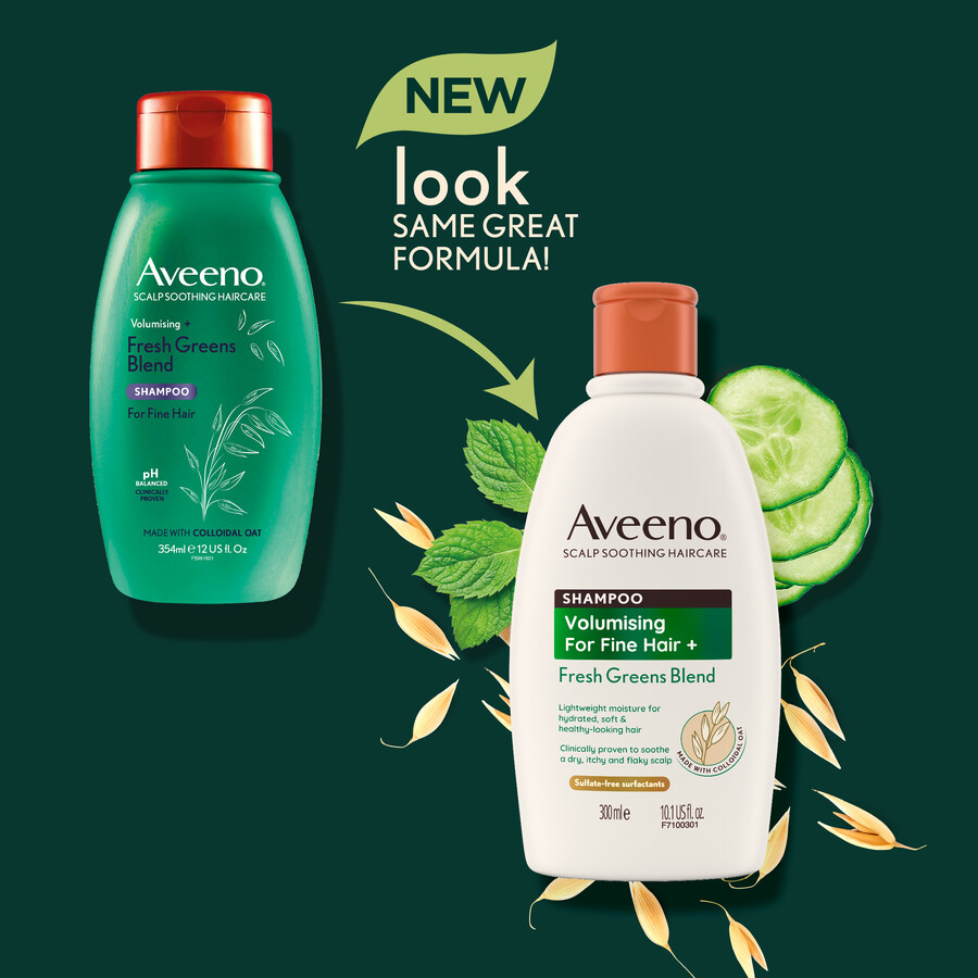 aveeno volumising fresh greens blend shampoo aveeno