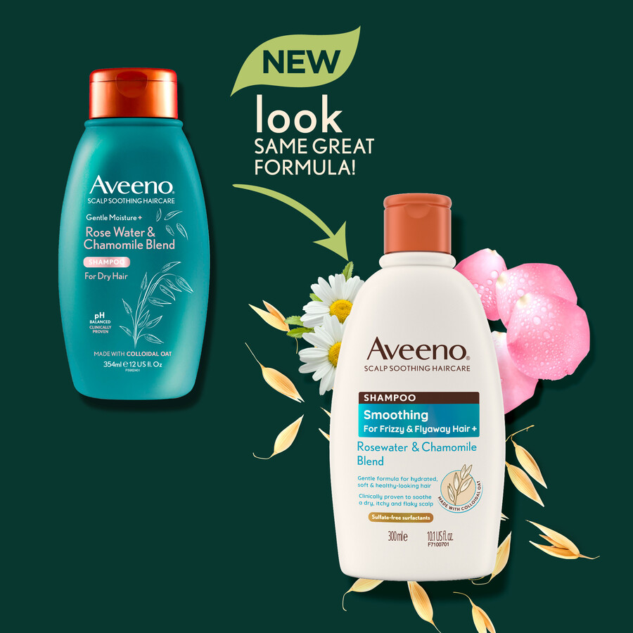 sanfte feuchtigkeit rosenwasser kamille shampoo aveeno