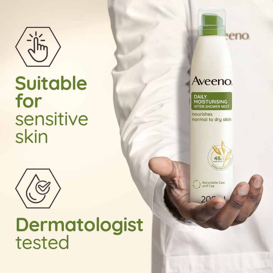 tägliches feuchtigkeitsspray nach dem duschen aveeno