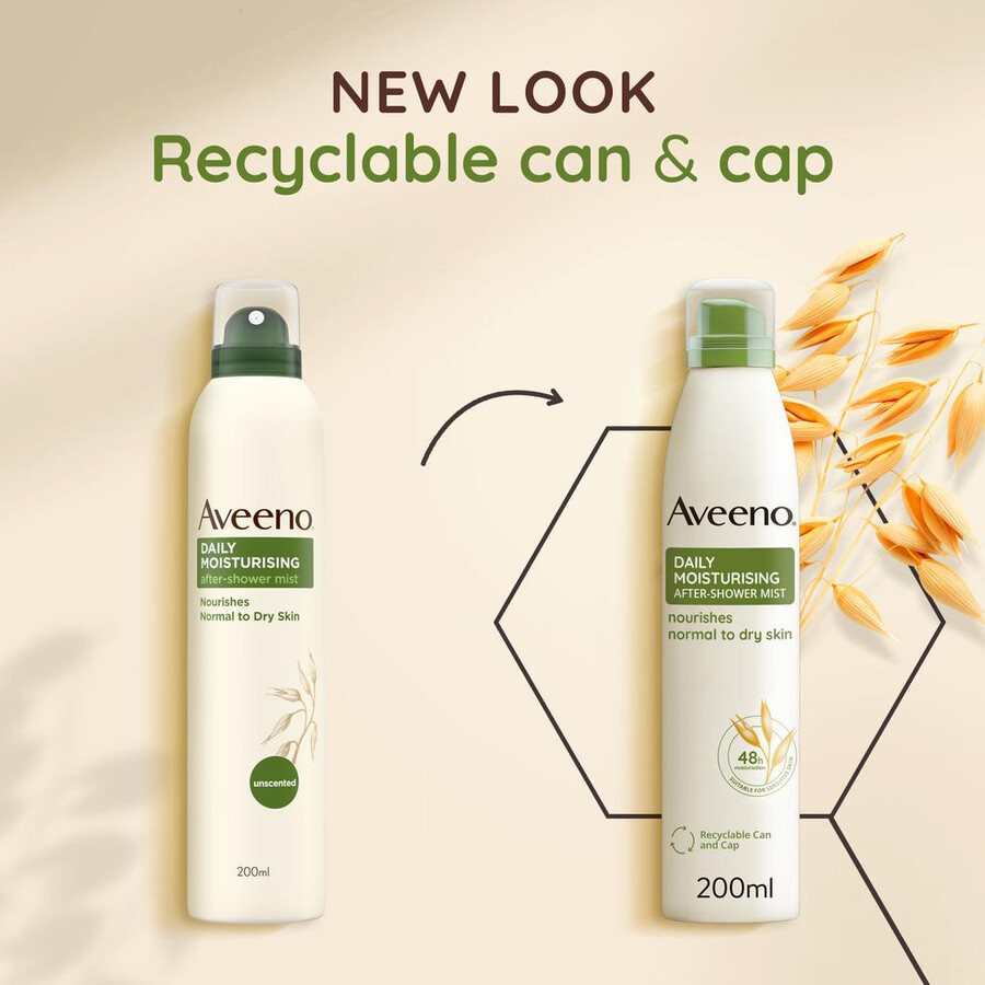 tägliches feuchtigkeitsspray nach dem duschen aveeno