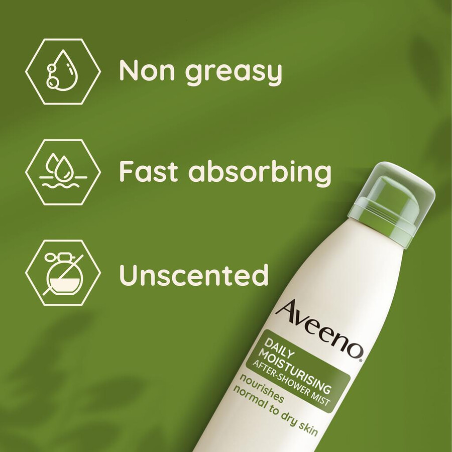 tägliches feuchtigkeitsspray nach dem duschen aveeno