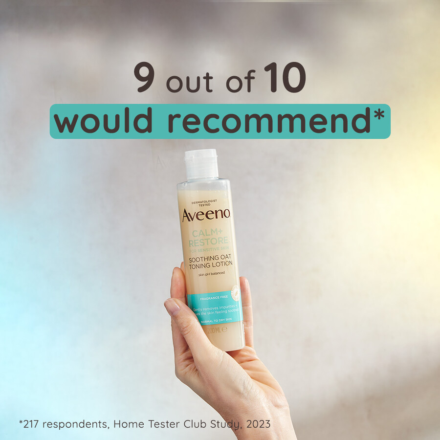 aveeno calm restore beruhigende tonische lotion aveeno